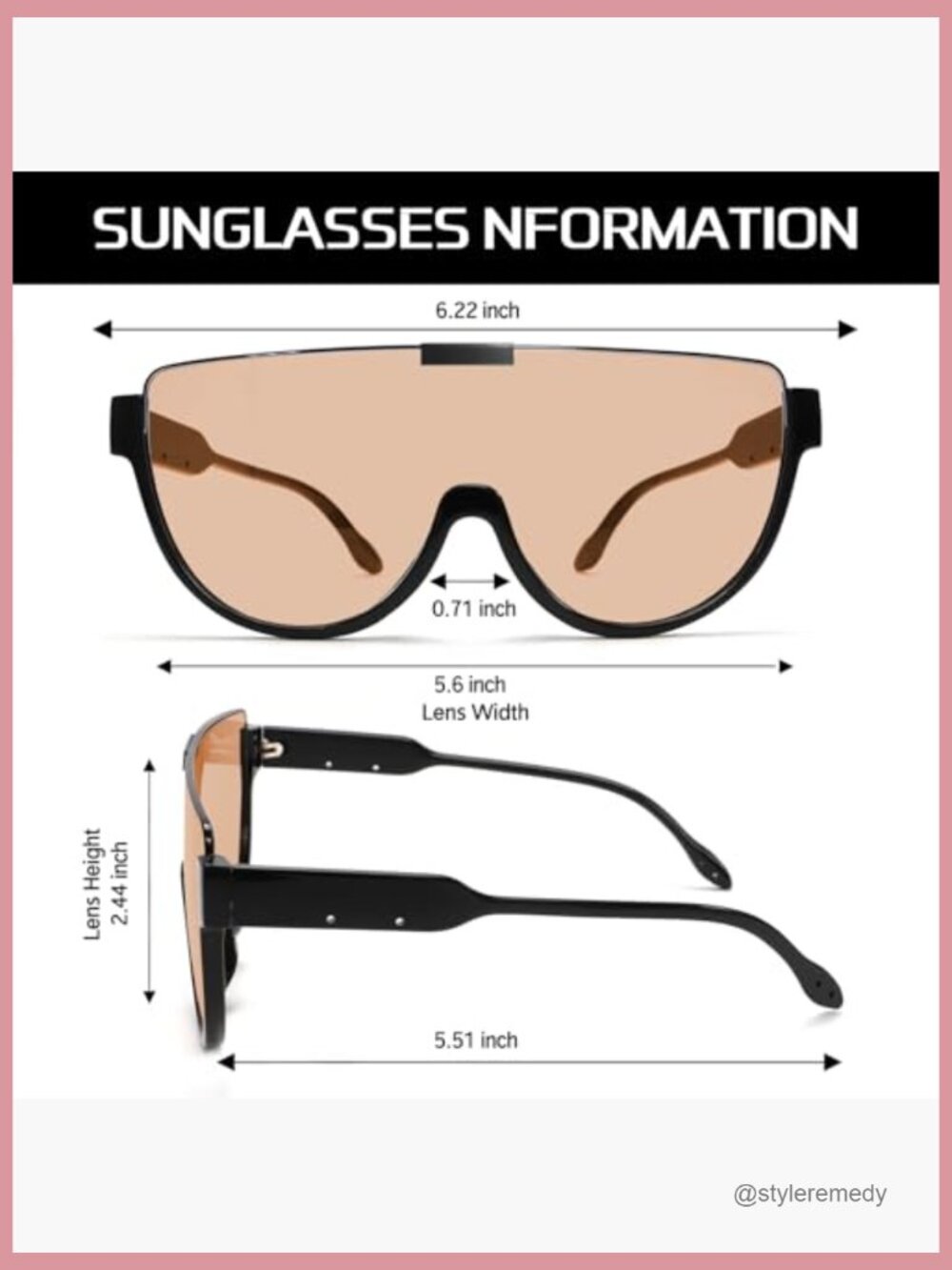 Oversized Aviator Sunglasses, Metal Frame, Polarized UV Protection - Picture 5 of 7